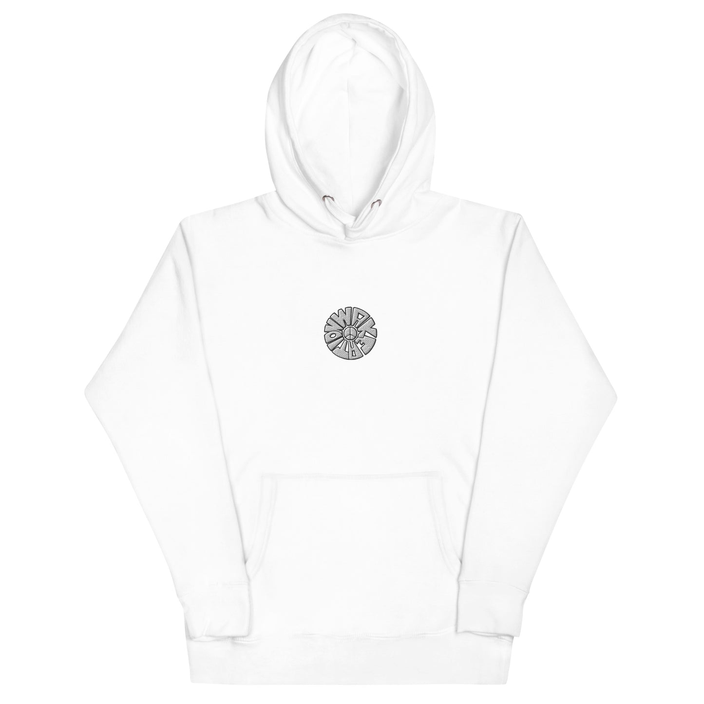 WAKEATION "Peace Circle Embroidery" Unisex- Kapuzenpullover