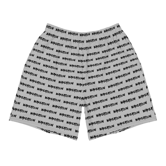WAKEATION "All Over Grey" Lange Unisex Shorts/ Badehose
