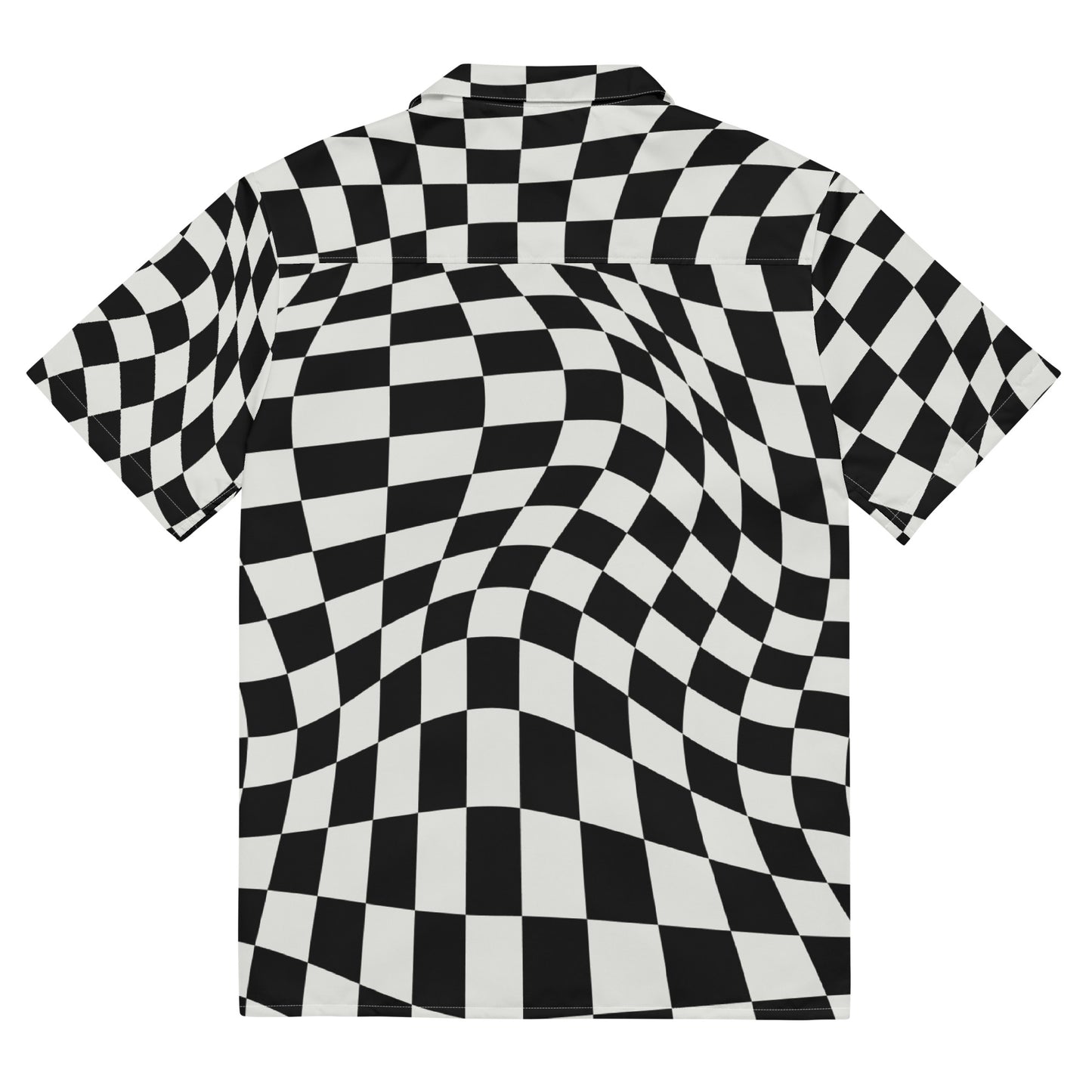 WAKEATION "Trippy Chess" Unisex Hemd mit Knöpfen