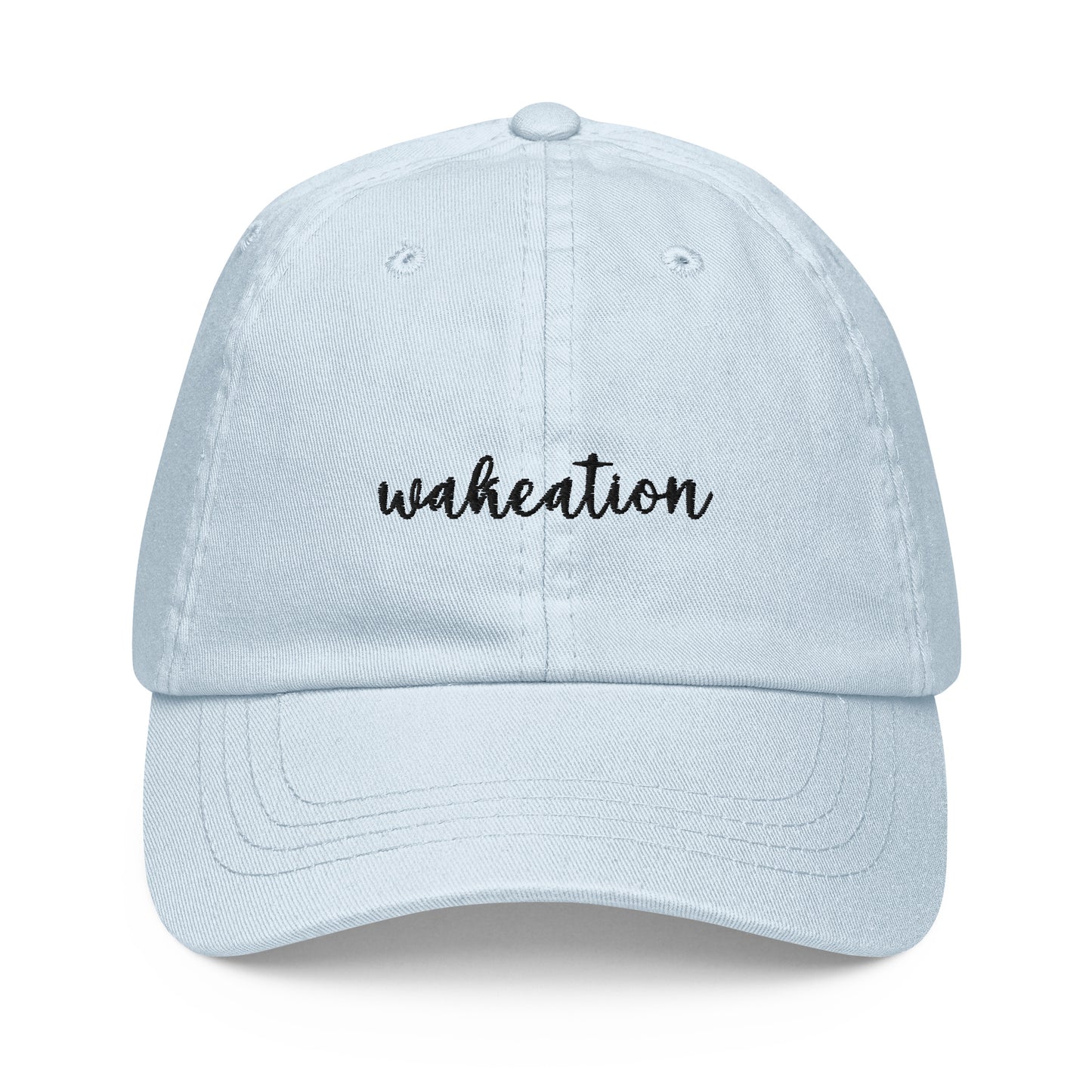 WAKEATION "Script" Pastel Cap