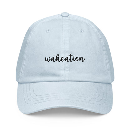 WAKEATION "Script" Pastel Cap