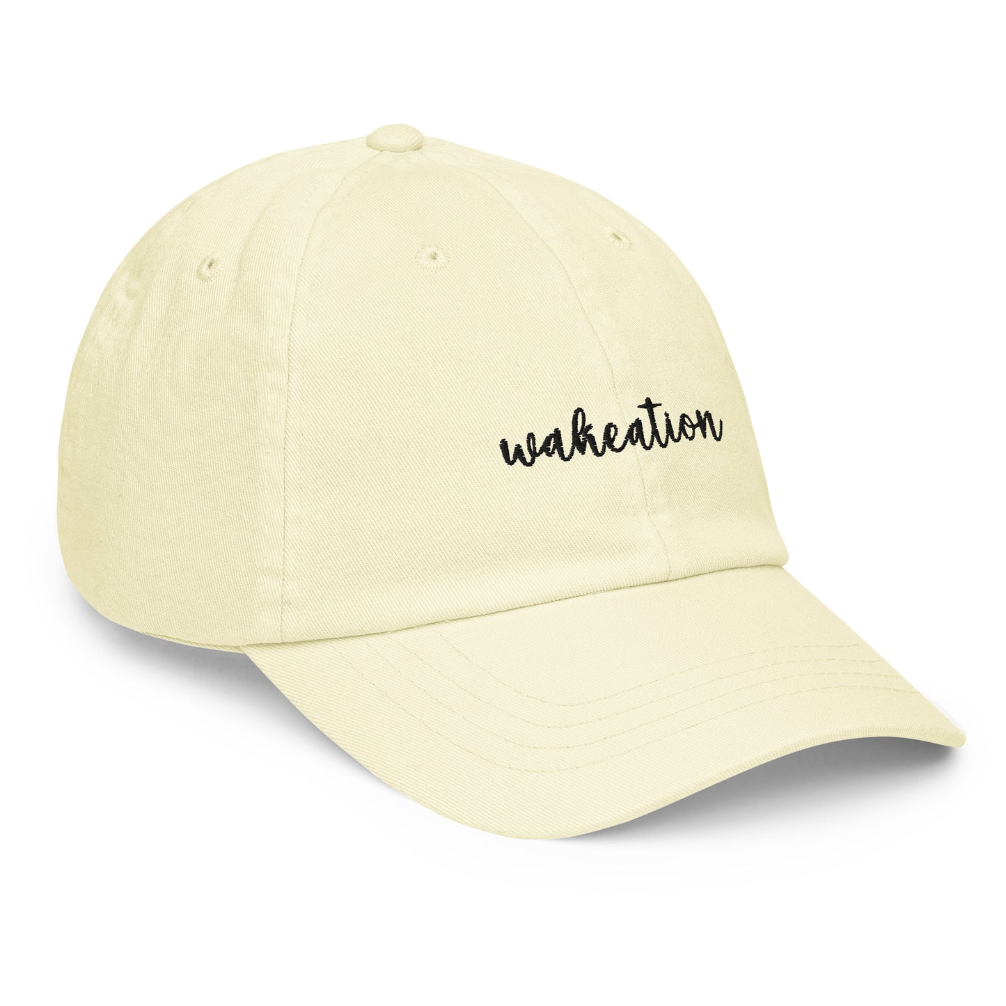 WAKEATION "Script" Pastel Cap