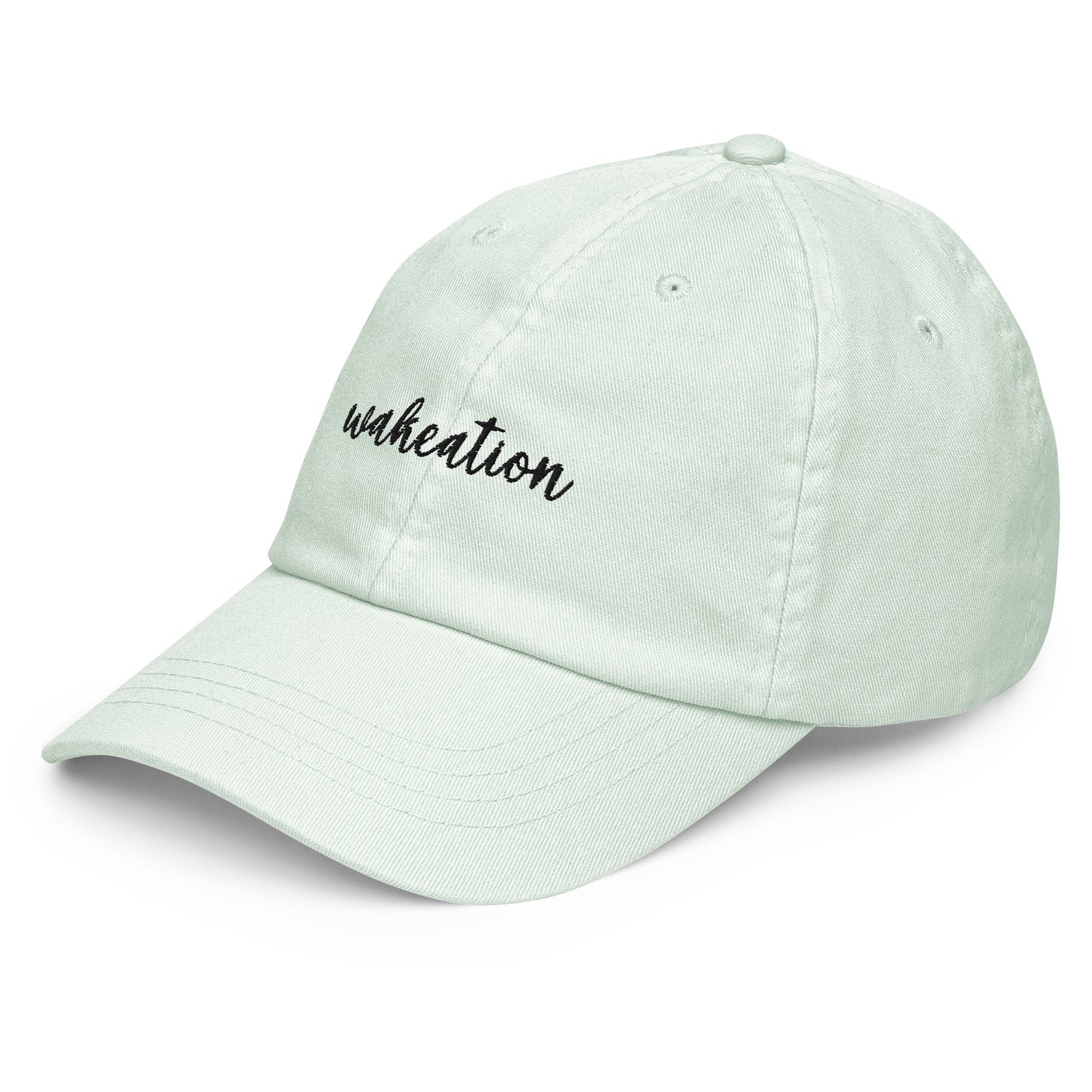 WAKEATION "Script" Pastel Cap