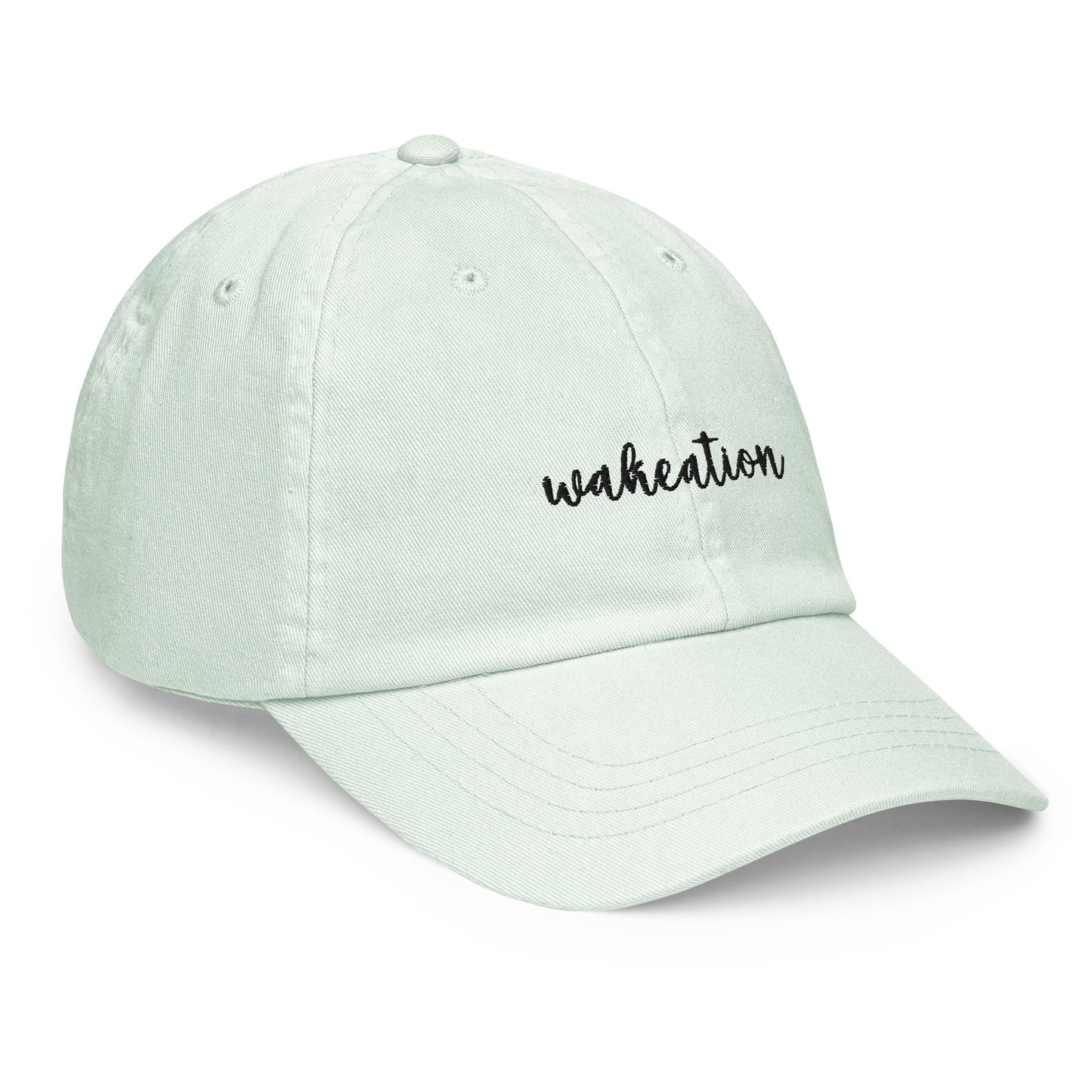 WAKEATION "Script" Pastel Cap