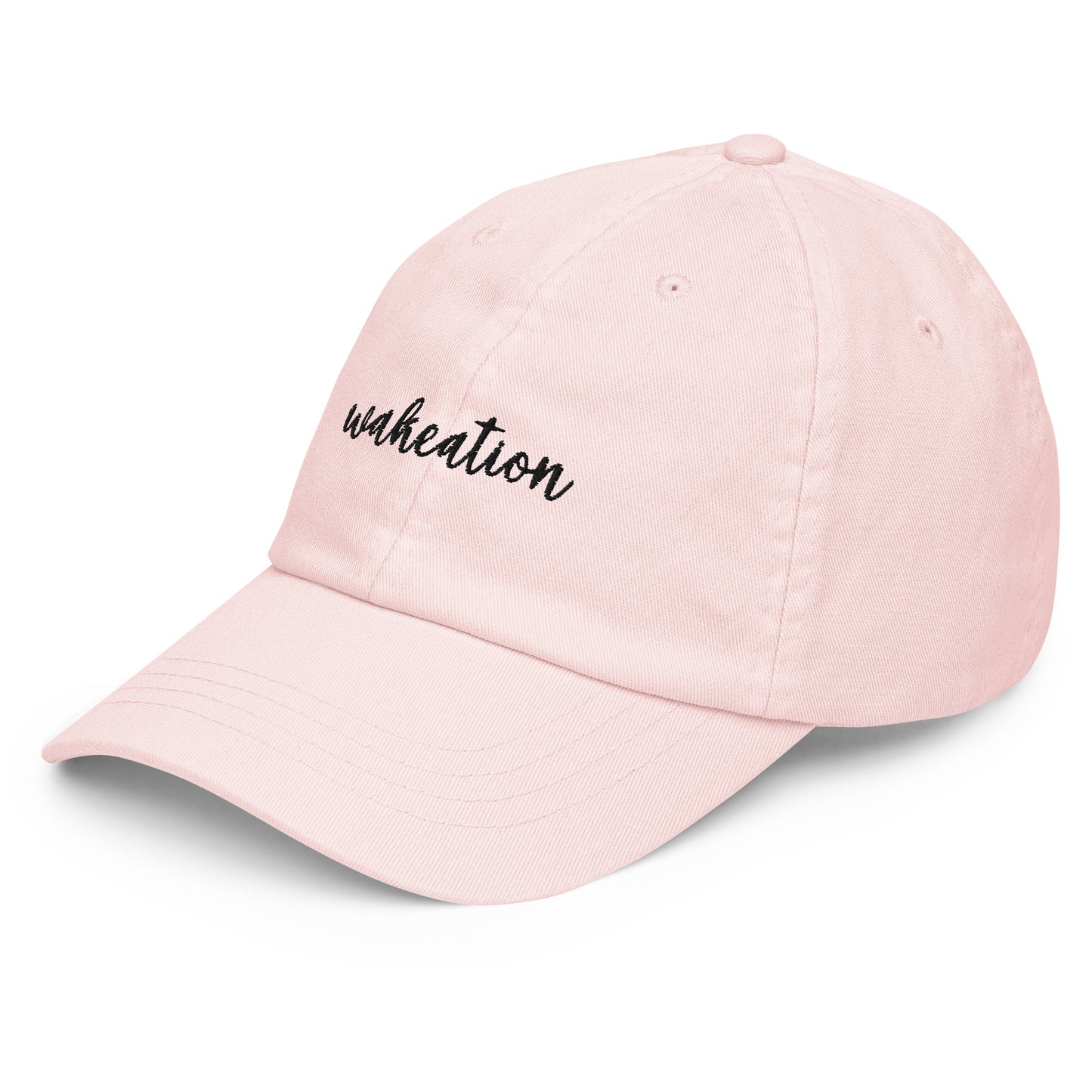 WAKEATION "Script" Pastel Cap