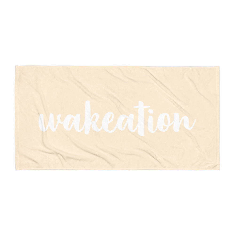 WAKEATION "Creme" Handtuch