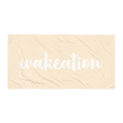 WAKEATION "Creme" Handtuch
