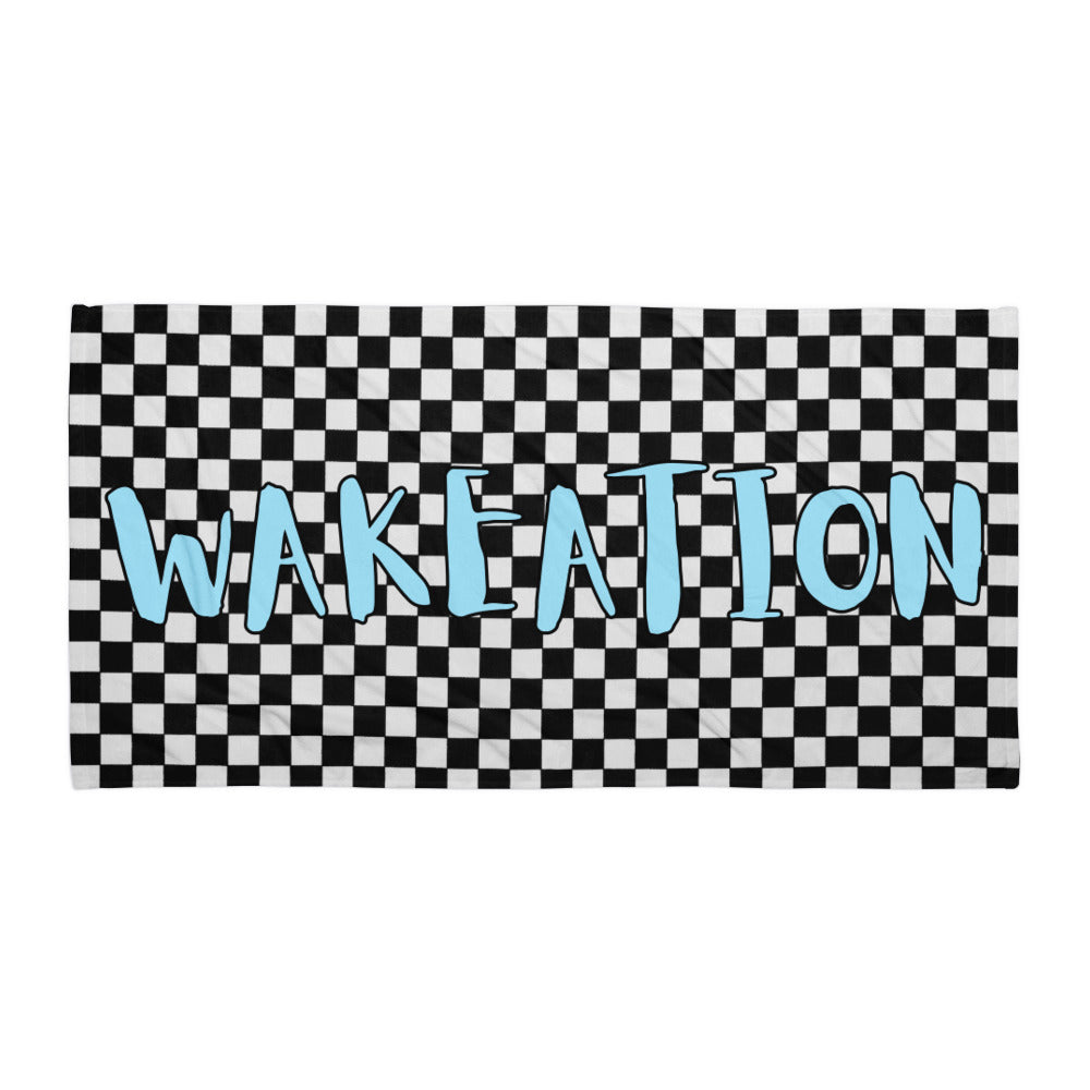 WAKEATION "Race Flag" Handtuch