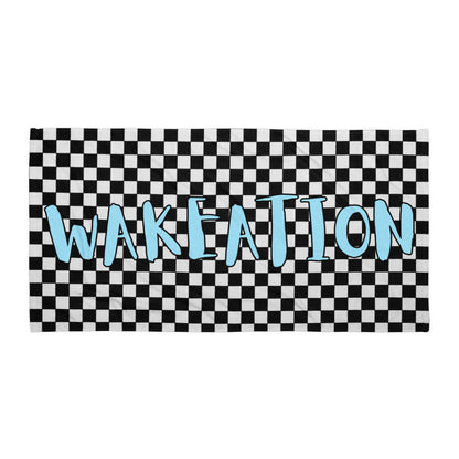 WAKEATION "Race Flag" Handtuch