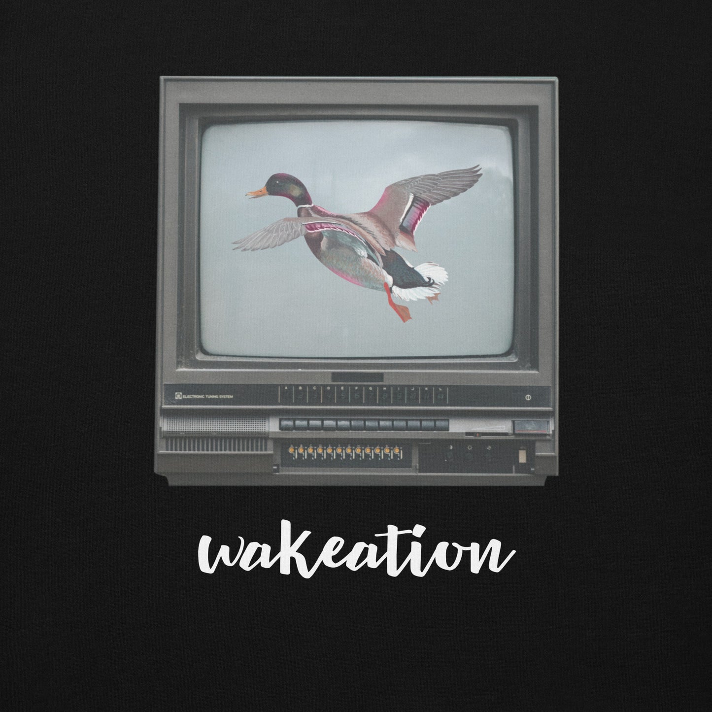 WAKEATION "Duck TV" Unisex-Kapuzenpullover