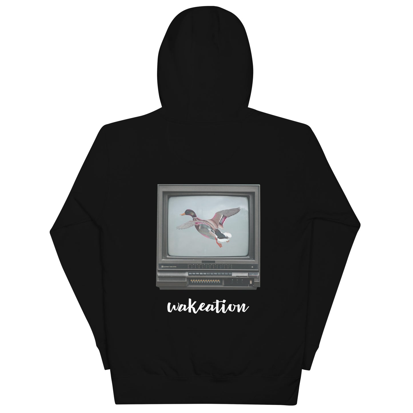 WAKEATION "Duck TV" Unisex-Kapuzenpullover