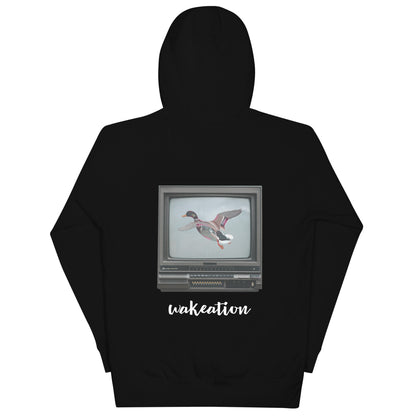 WAKEATION "Duck TV" Unisex-Kapuzenpullover