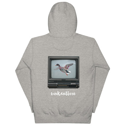 WAKEATION "Duck TV" Unisex-Kapuzenpullover