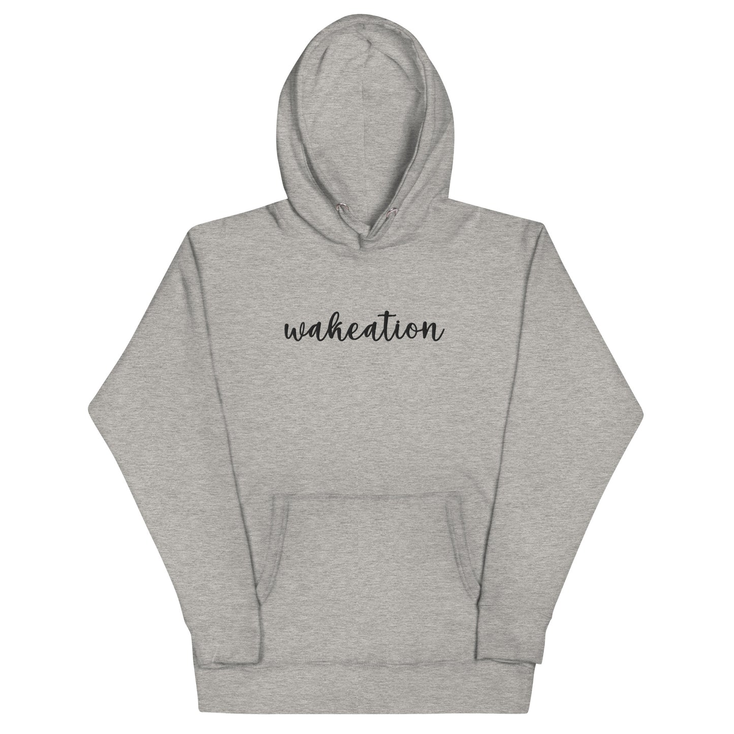 WAKEATION "Script Embroidery" Unisex- Kapuzenpullover