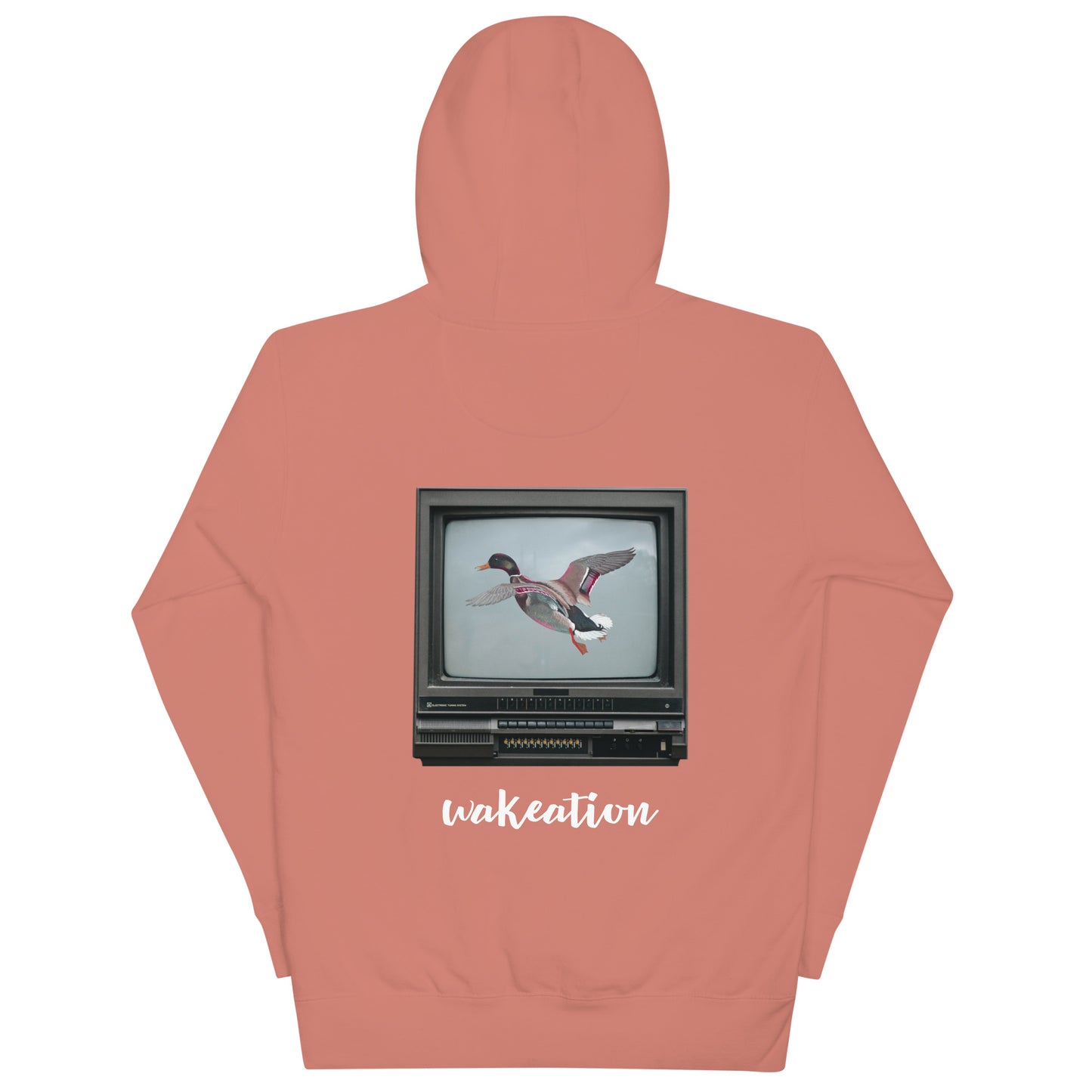 WAKEATION "Duck TV" Unisex-Kapuzenpullover