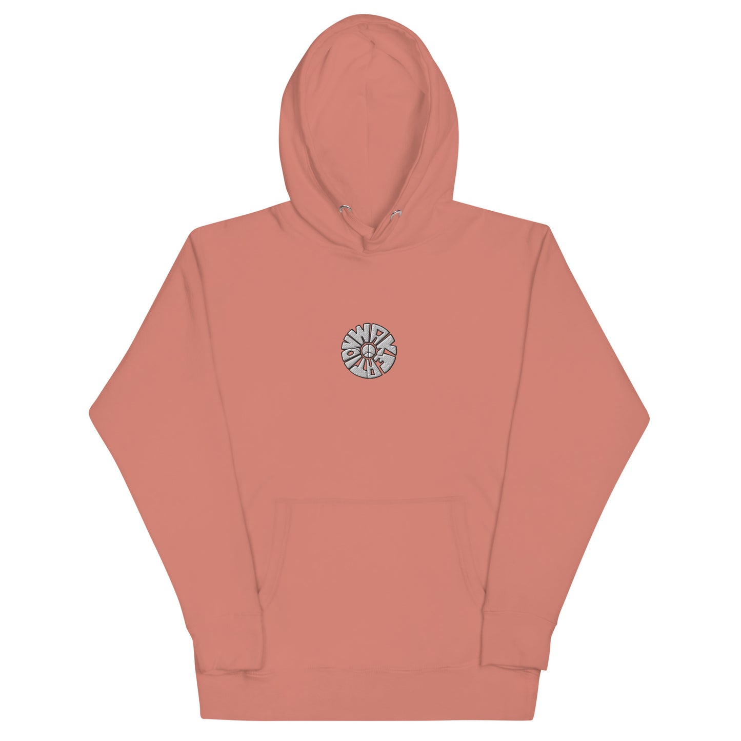 WAKEATION "Peace Circle Embroidery" Unisex- Kapuzenpullover