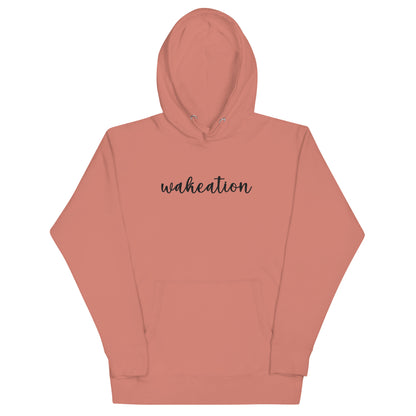 WAKEATION "Script Embroidery" Unisex- Kapuzenpullover