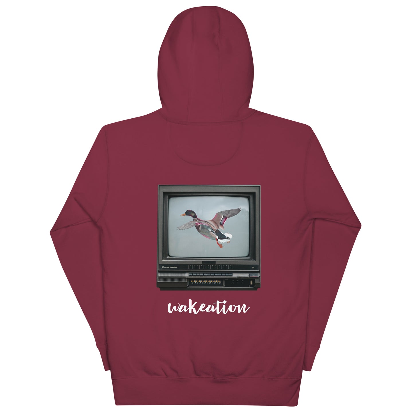 WAKEATION "Duck TV" Unisex-Kapuzenpullover