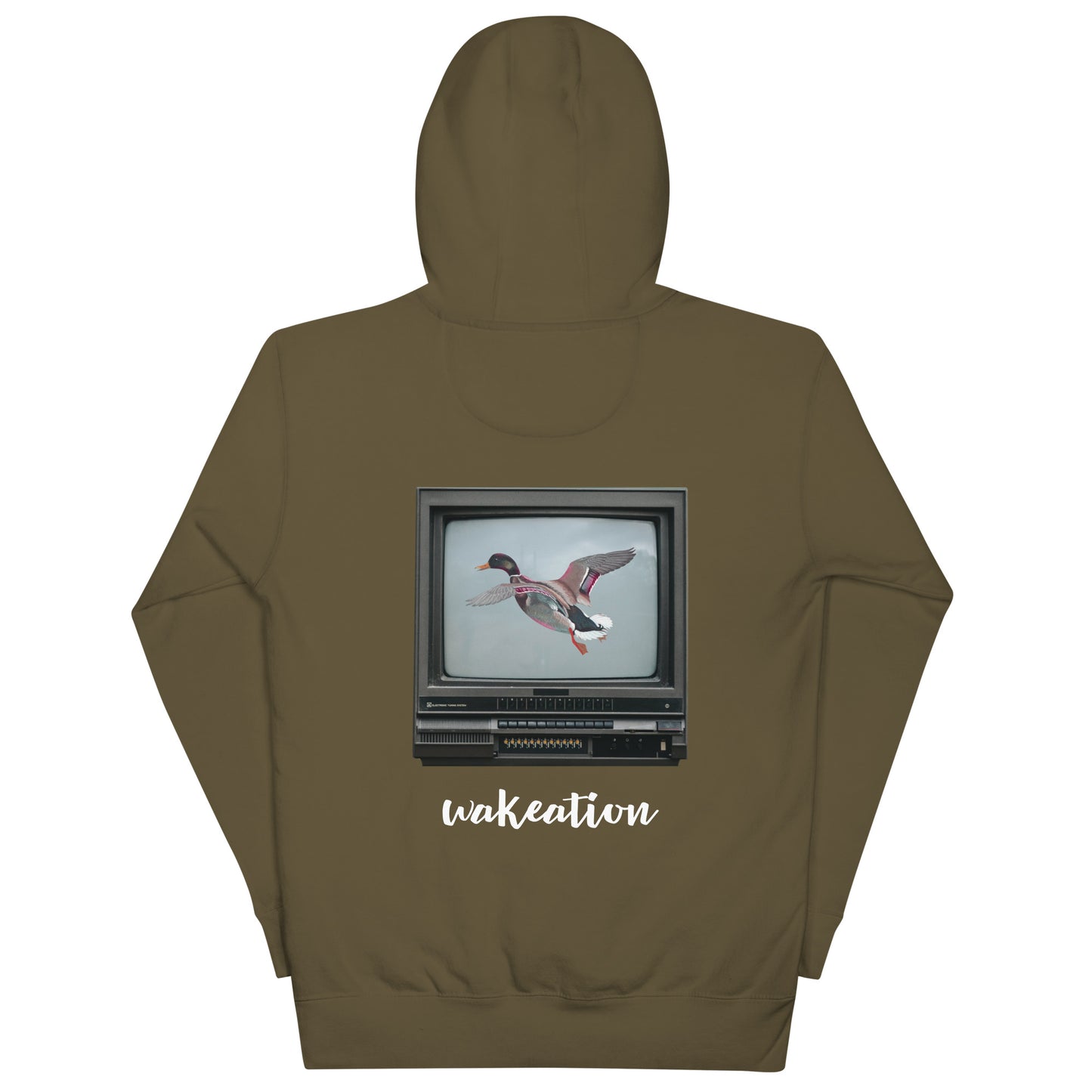 WAKEATION "Duck TV" Unisex-Kapuzenpullover