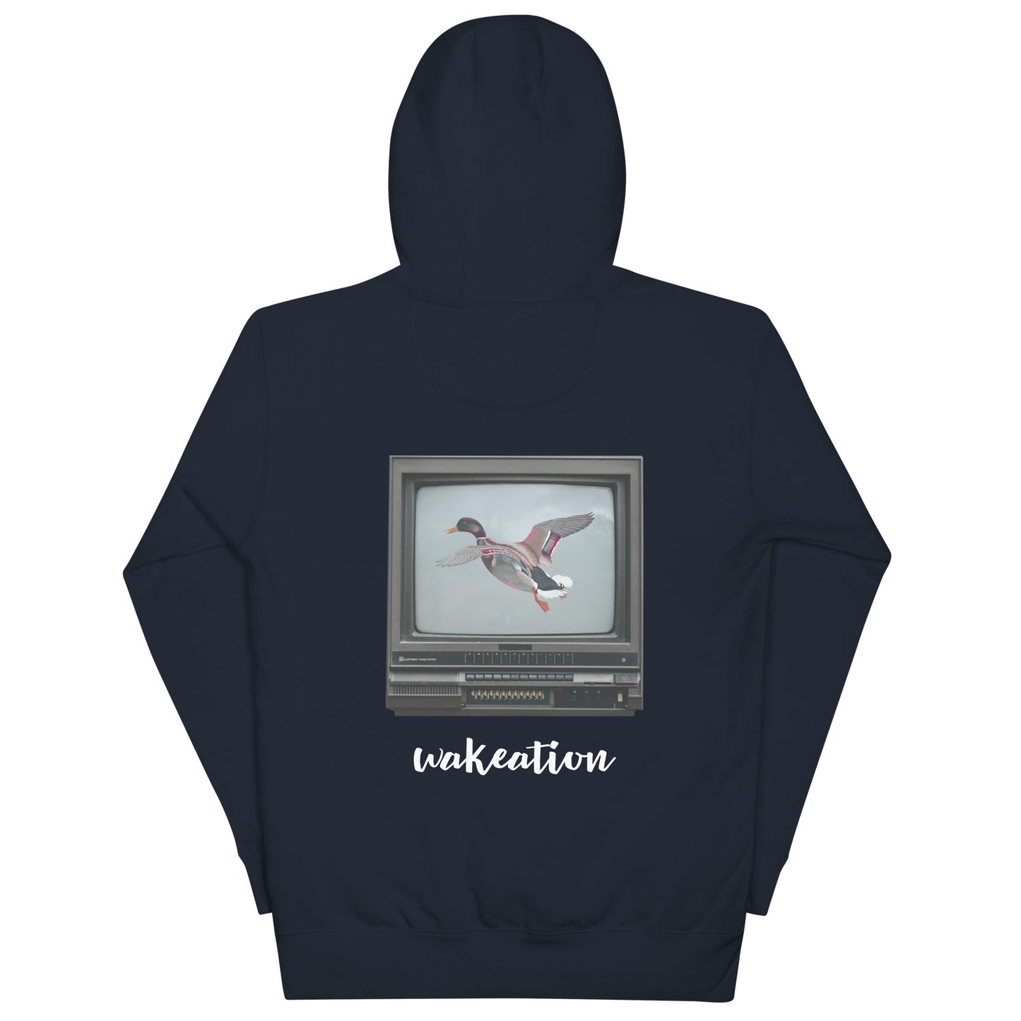 WAKEATION "Duck TV" Unisex-Kapuzenpullover