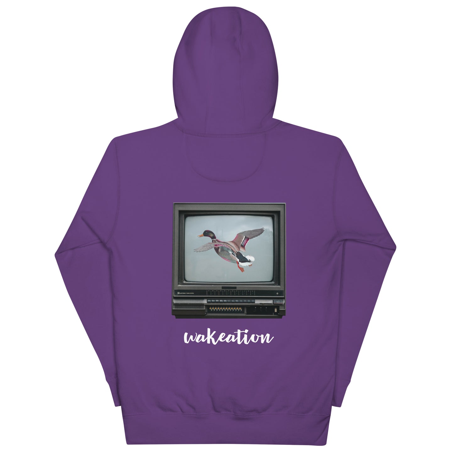 WAKEATION "Duck TV" Unisex-Kapuzenpullover